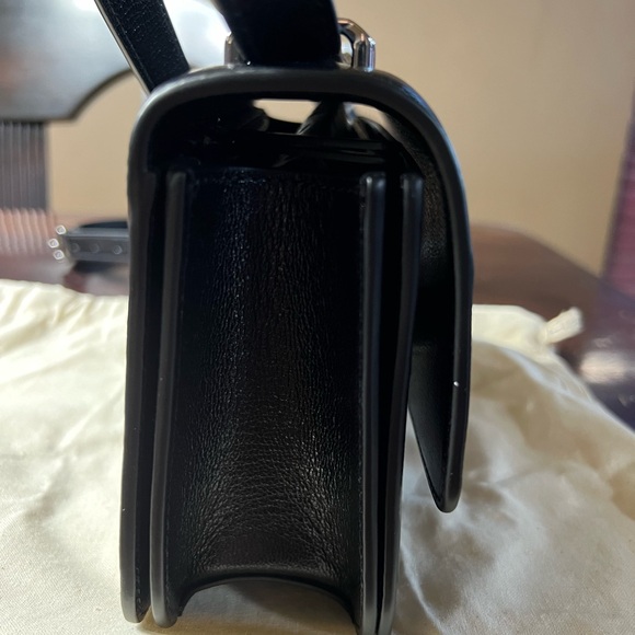 Tory Burch Eleanor distressed small convertible bag black NEW - Picture 8 of 12